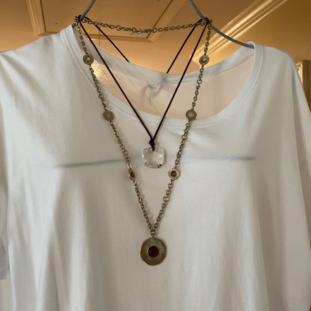 Swarovski and Sigrid Olson Necklaces.